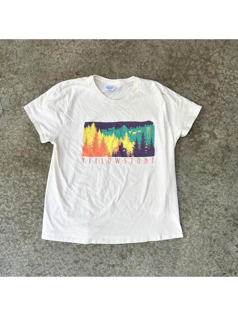 Yellowstone Graphic T-Shirt Vintage Style 100% Cotton Travel